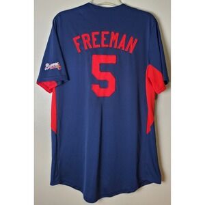 Freddie Freeman Atlanta Braves Button Jersey Men's Medium Genuine Merchandise